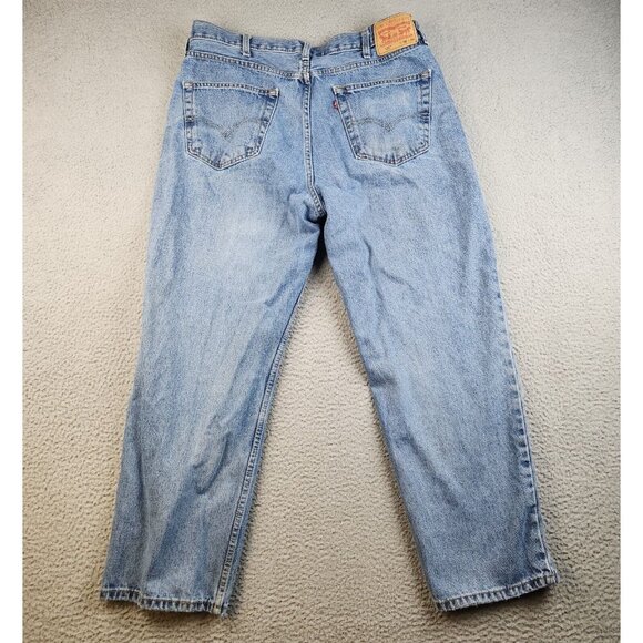 Levi's Jeans Men's 38x30 Blue 550 Relaxed Fit Medium Wash Denim Pants - Picture 1 of 9